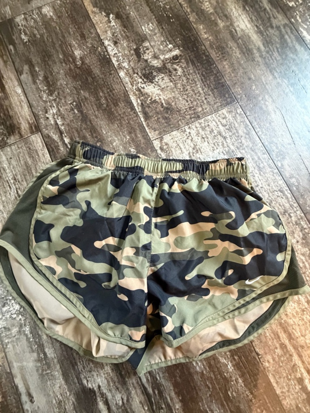 Nike Olive Green Dri-FIT Athletic Shorts